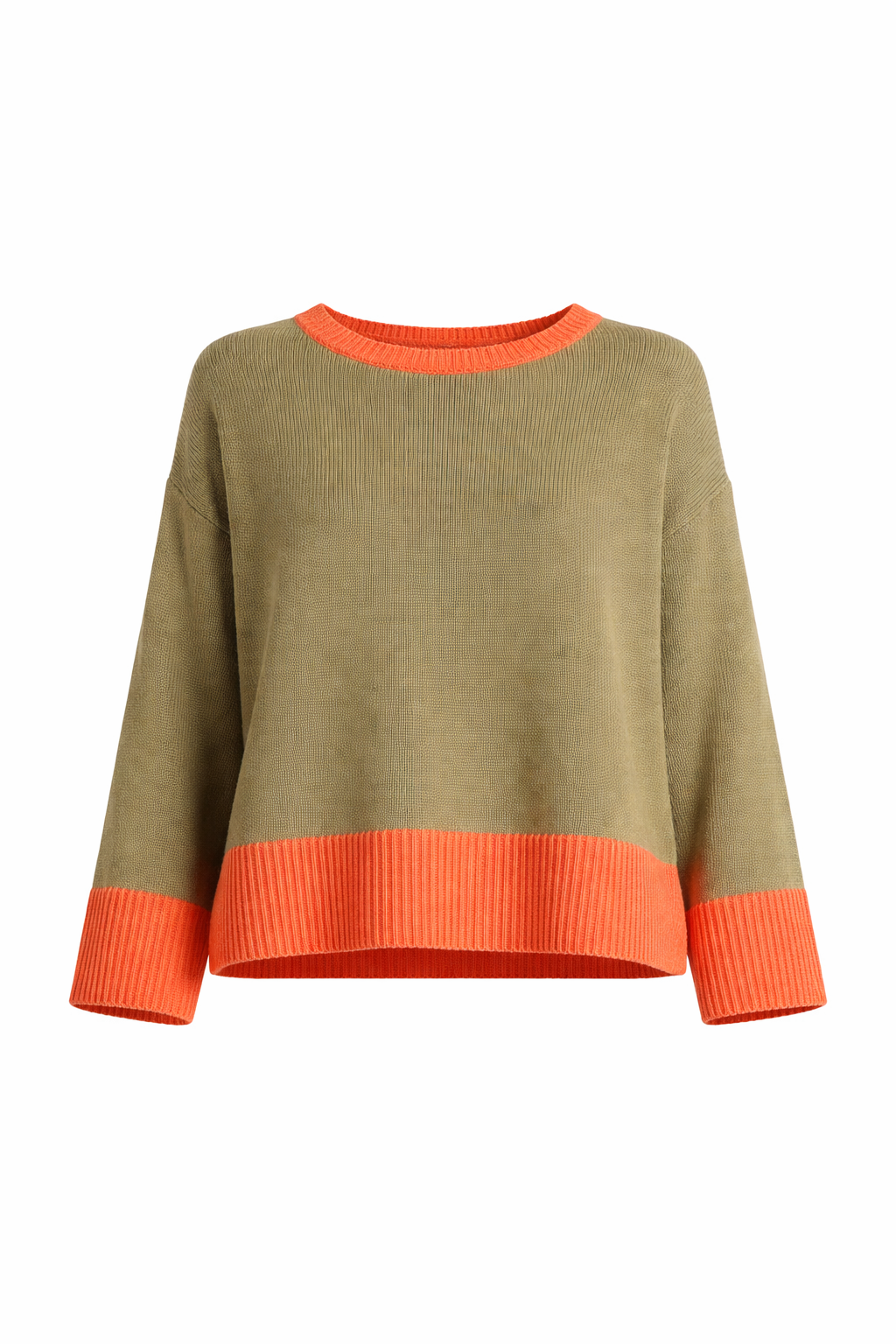 Lisette Long Sleeve Melange Trim ECOTEC Sweater