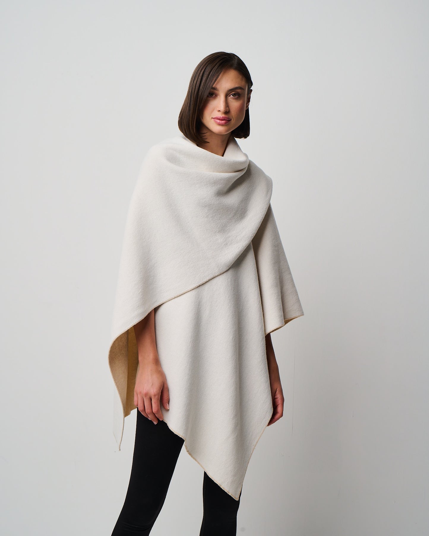 Kiersten Merino/Cashmere Reversible Wrap (W311)