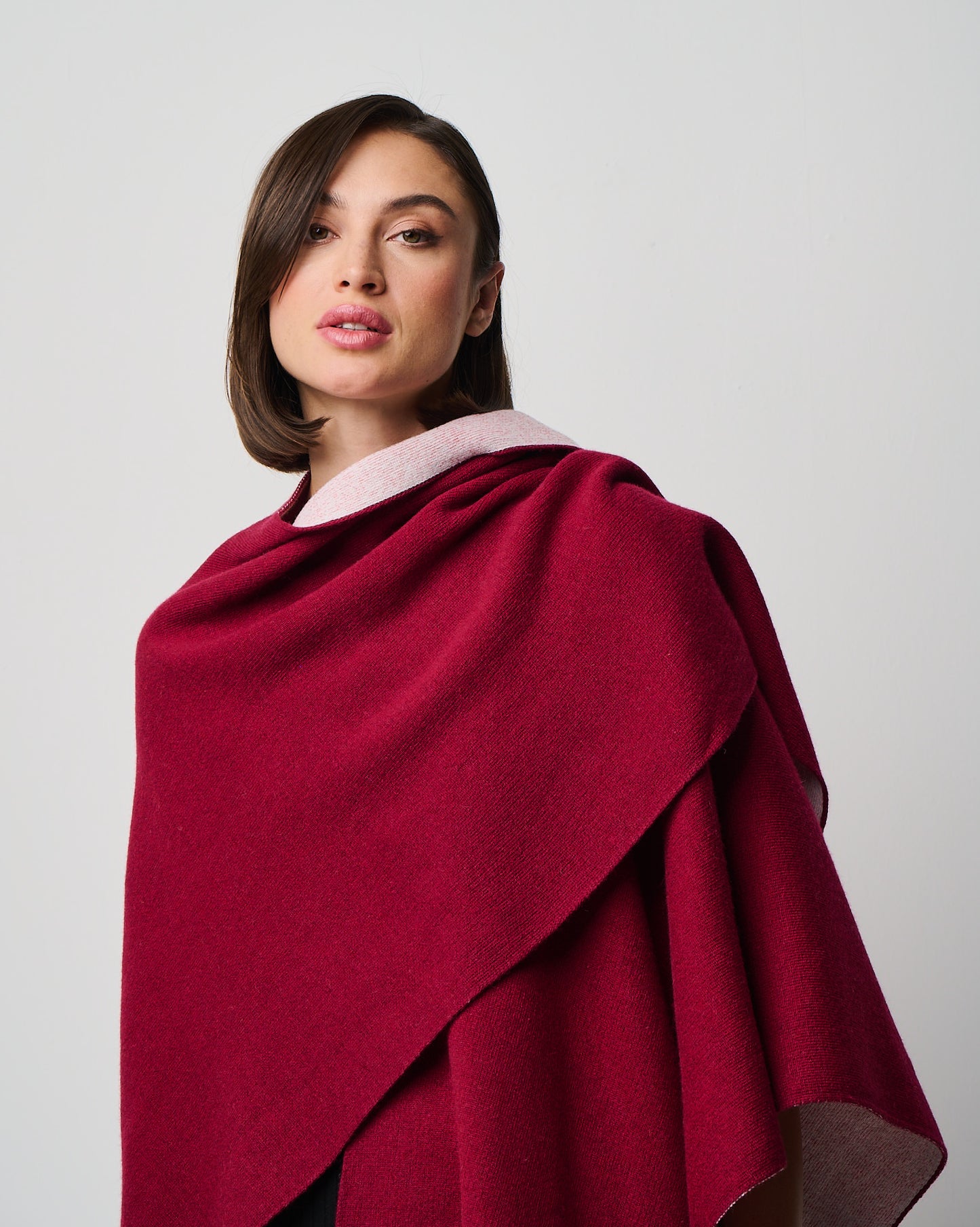Kiersten Merino/Cashmere Reversible Wrap (W311)