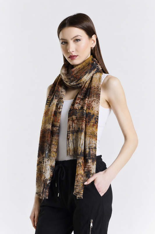Valentina Hand Painted Premium Cashmere Wrap (W304P) print 25-2