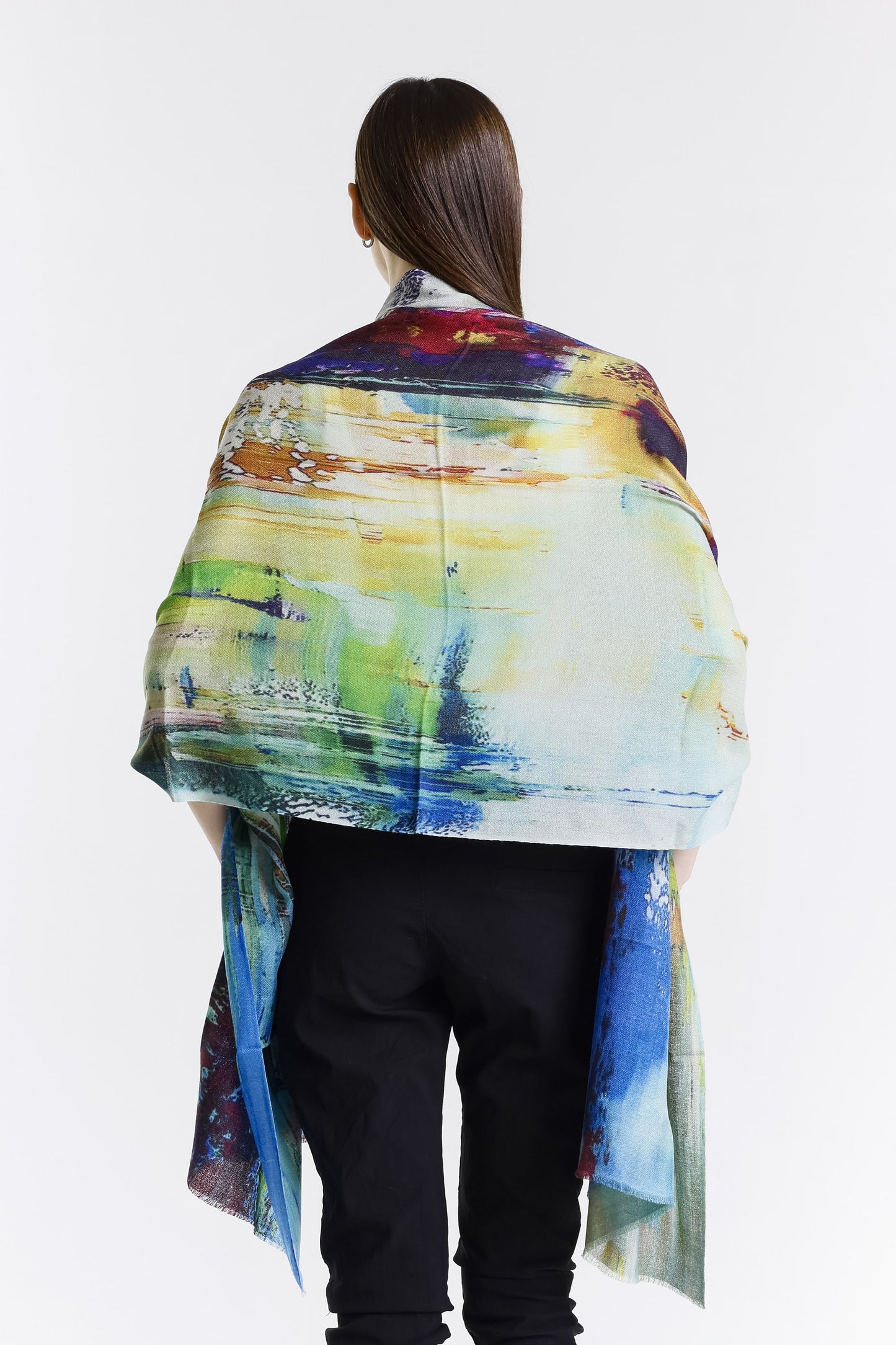 Valentina Hand Painted Premium Cashmere Wrap (W304P) print 20-4