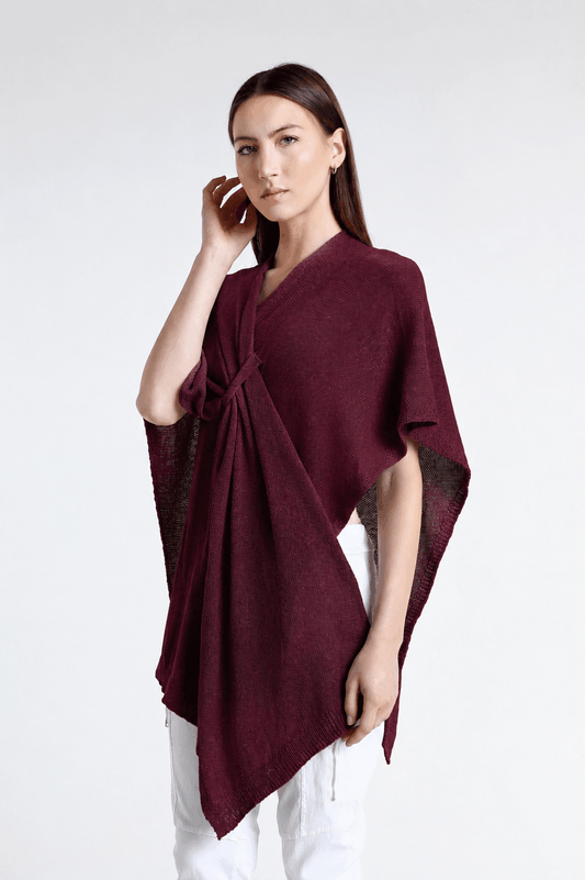 Aliya Multi Way Cotton Wrap 618 Dark Wine-2