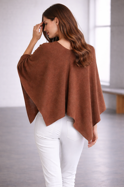 100% Italian Crafted Cashmere Ruana