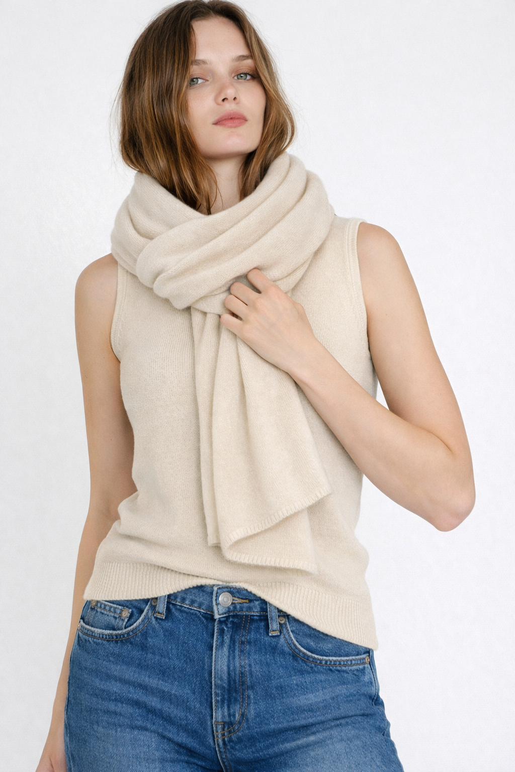 100% Italian Crafted Cashmere Ruana