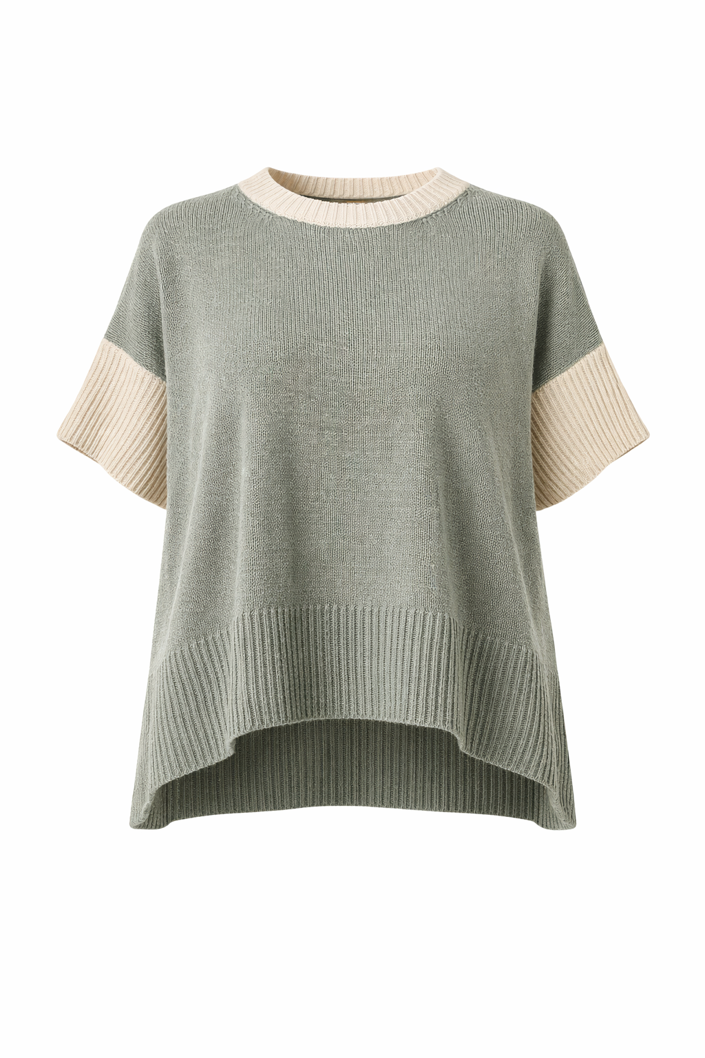 Mare Striped High/Low ECOTEC Sweater