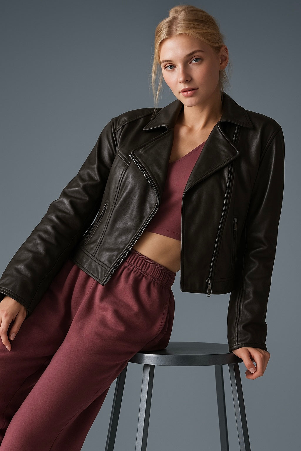 Gia Leather Jacket (JLS702)