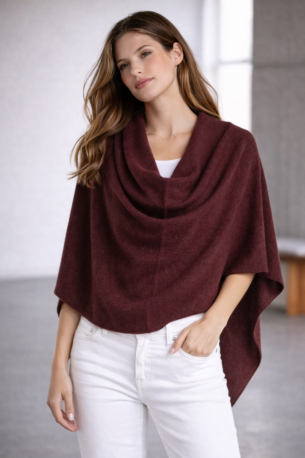100% Italian Crafted Cashmere Ruana