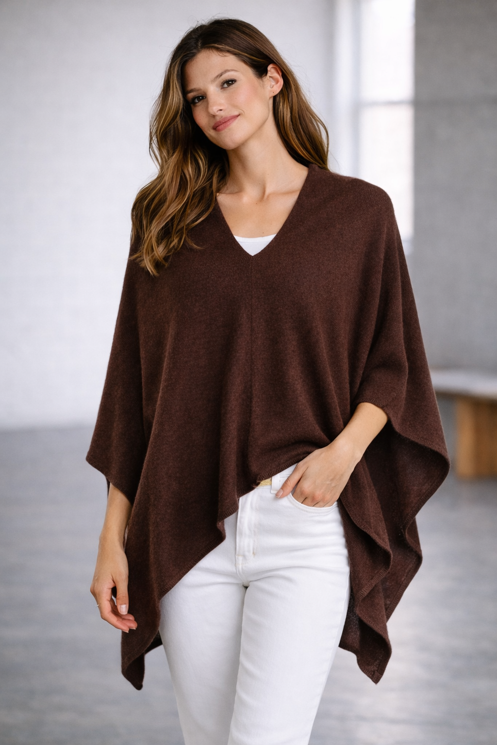 100% Italian Crafted Cashmere Ruana