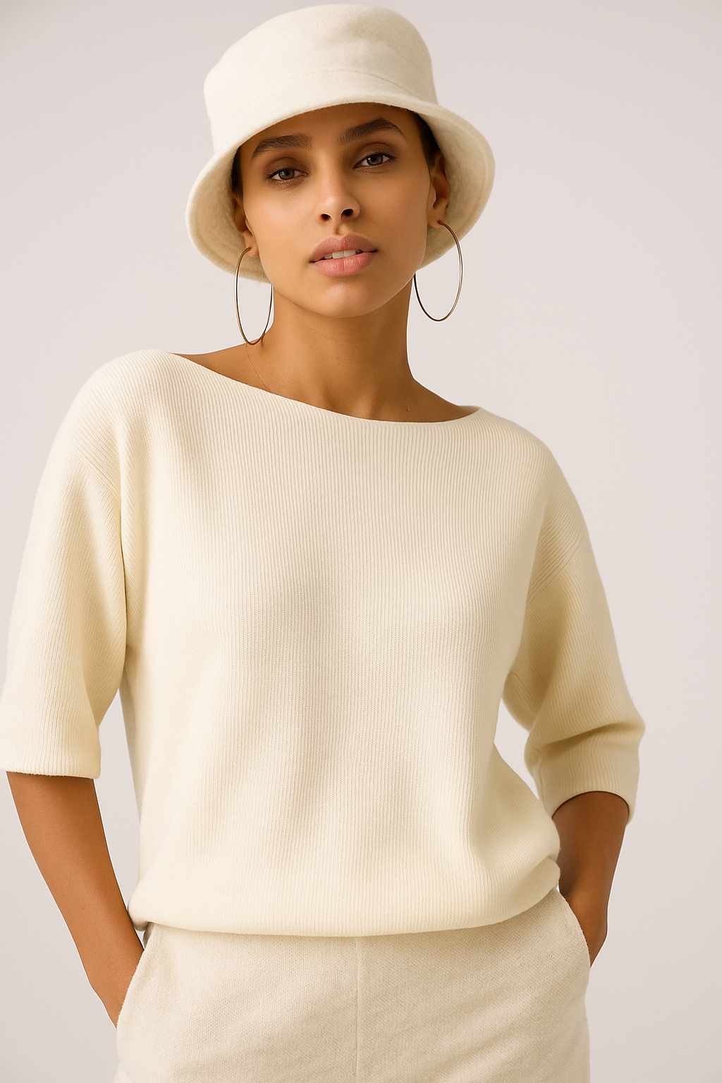 Caterina Ribbed Sweater (BSS303)