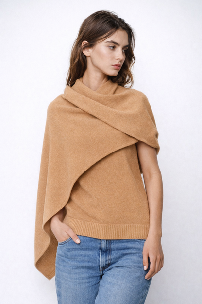 100% Italian Crafted Cashmere Ruana