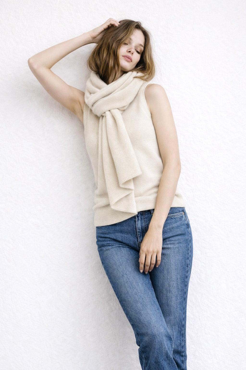100% Italian Crafted Cashmere Ruana