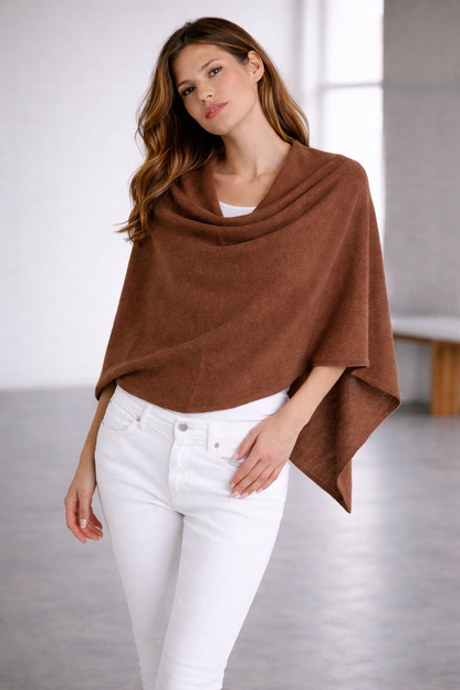100% Italian Crafted Cashmere Ruana