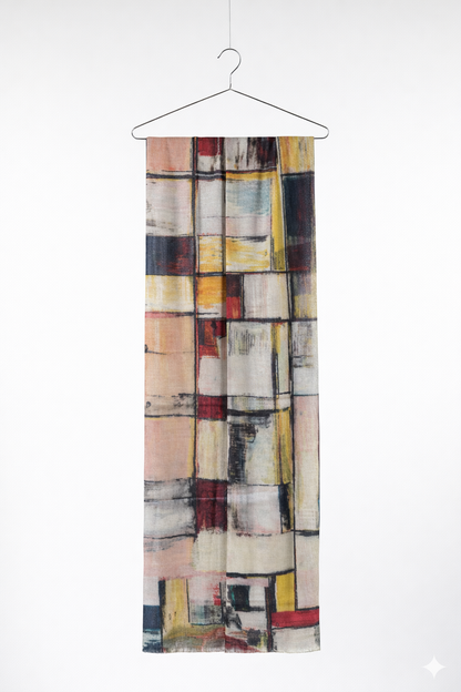 Valentina Hand Painted Premium Cashmere Wrap (W304P)