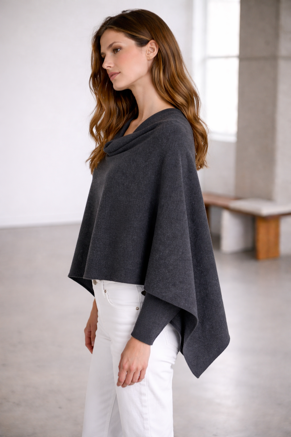 100% Italian Crafted Cashmere Ruana