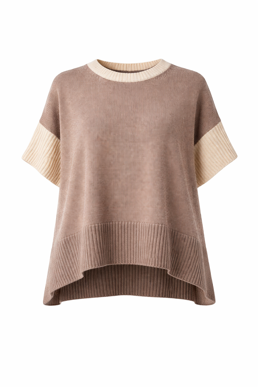 Mare Striped High/Low ECOTEC Sweater