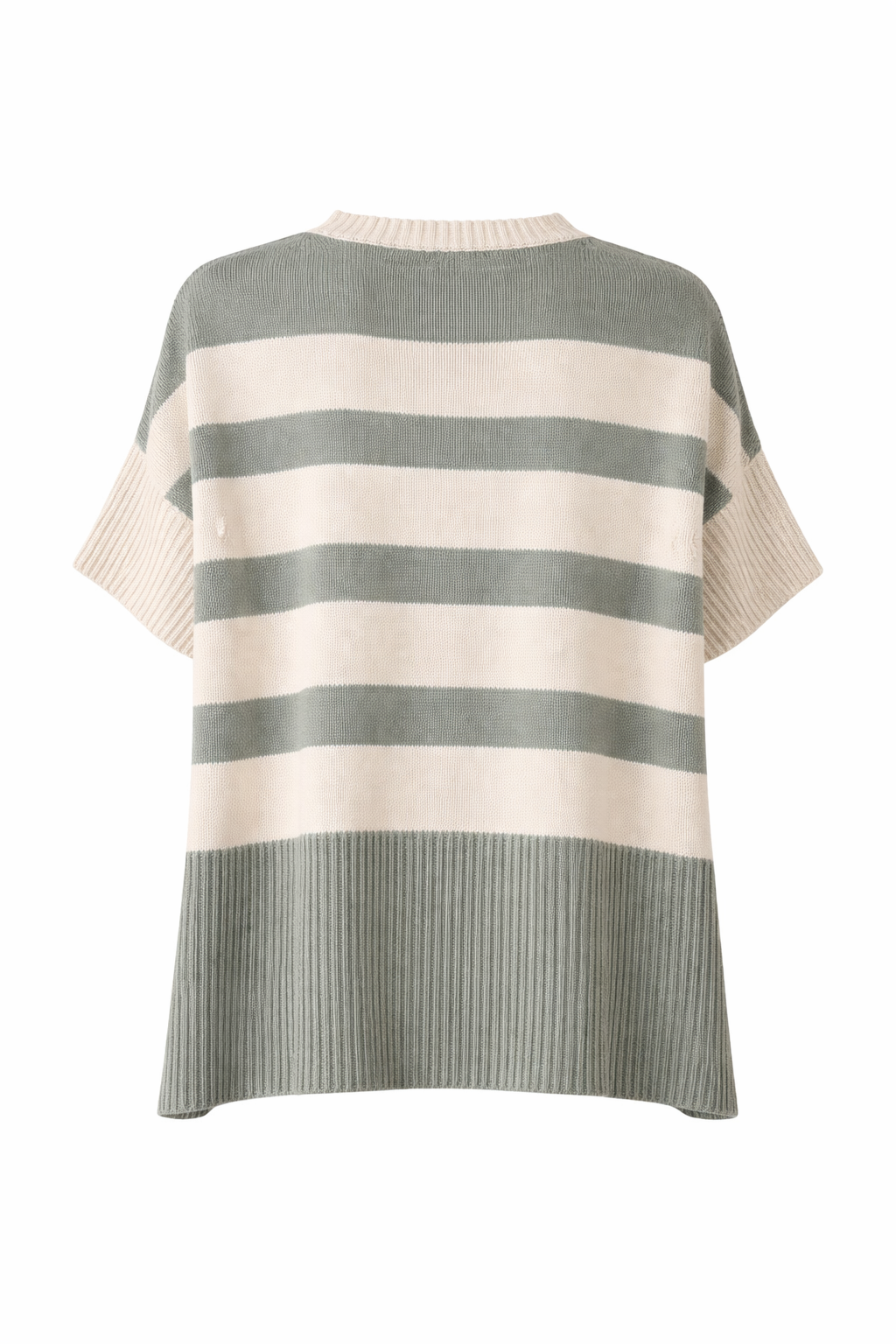 Mare Striped High/Low ECOTEC Sweater