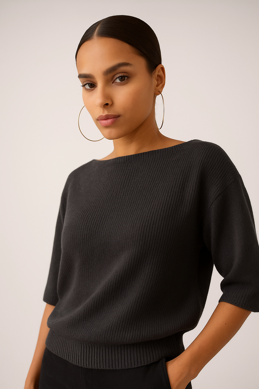 Caterina Ribbed Sweater (BSS303)
