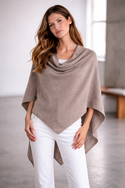 100% Italian Crafted Cashmere Ruana