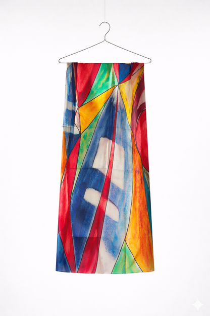 Valentina Hand Painted Premium Cashmere Wrap (W304P)