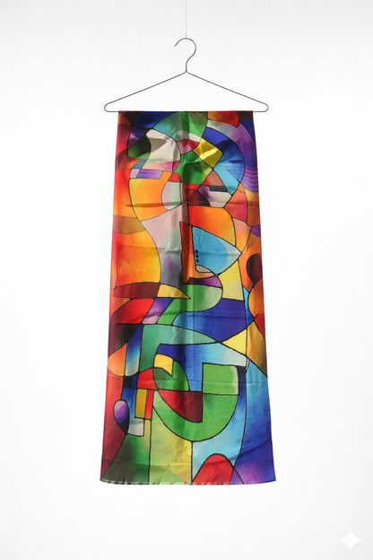 Valentina Hand Painted Premium Cashmere Wrap (W304P)