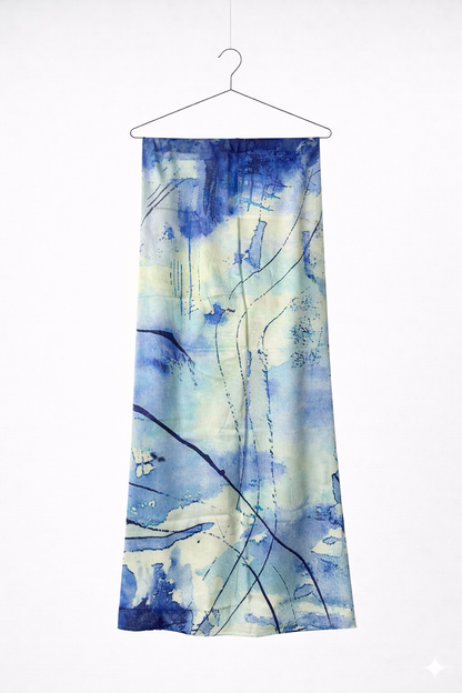 Valentina Hand Painted Premium Cashmere Wrap (W304P)