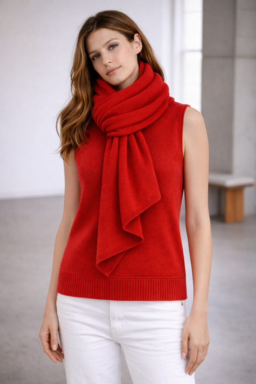 100% Italian Crafted Cashmere Ruana
