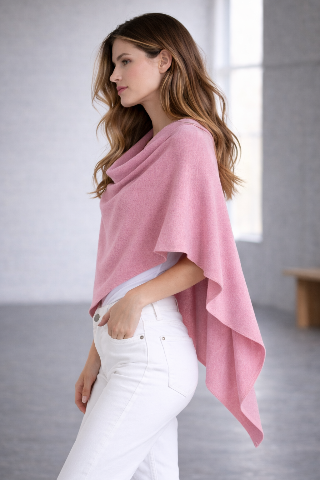 100% Italian Crafted Cashmere Ruana