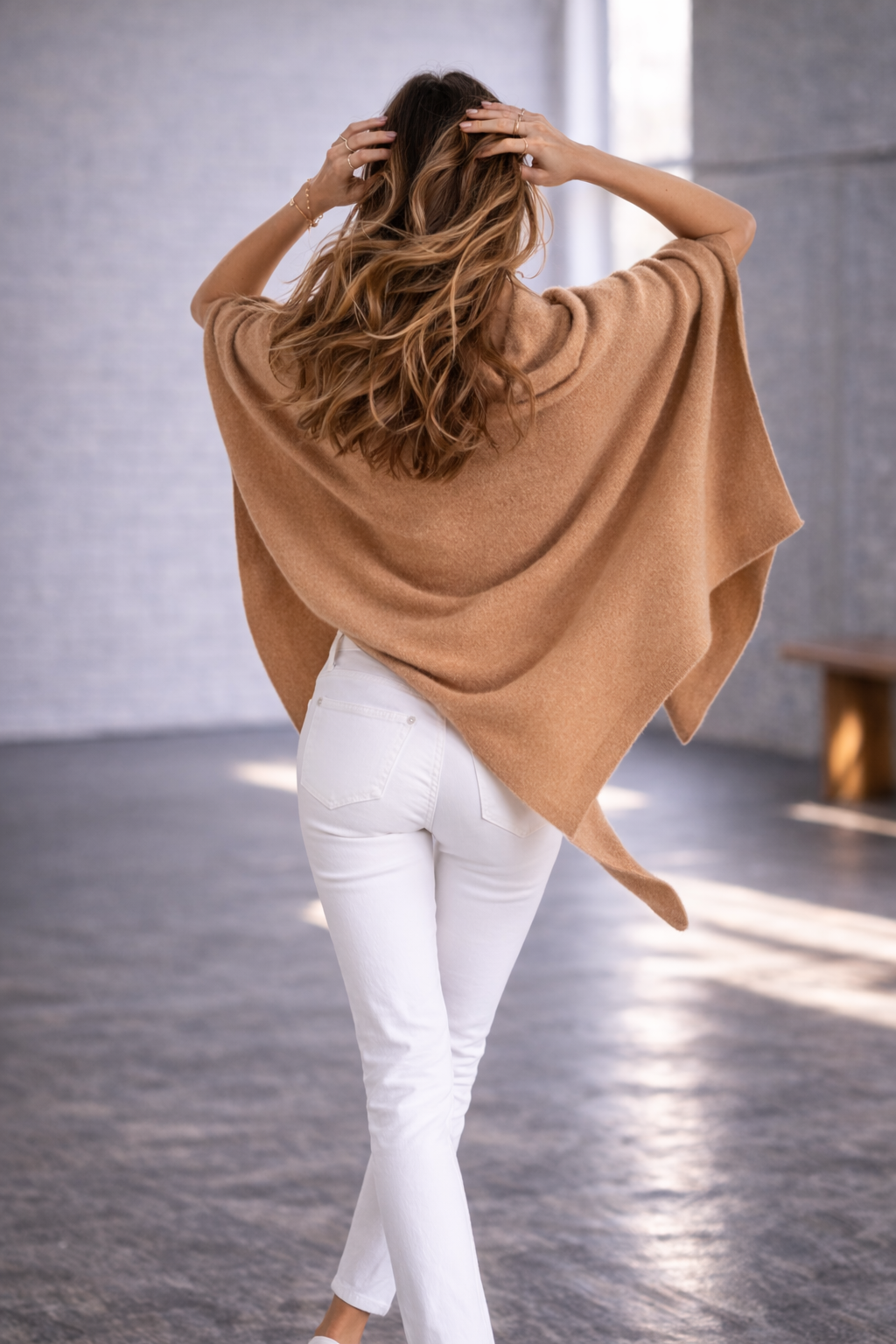100% Italian Crafted Cashmere Ruana