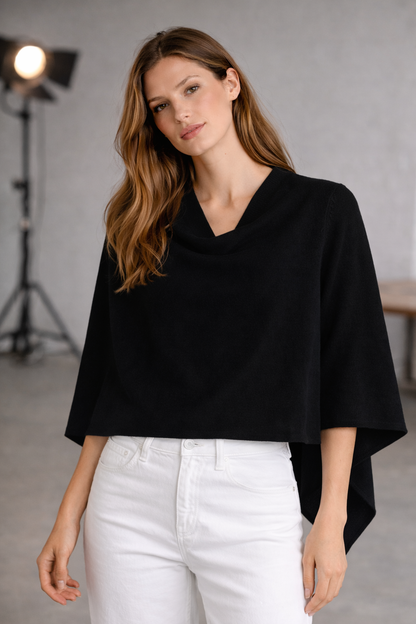 100% Italian Crafted Cashmere Ruana