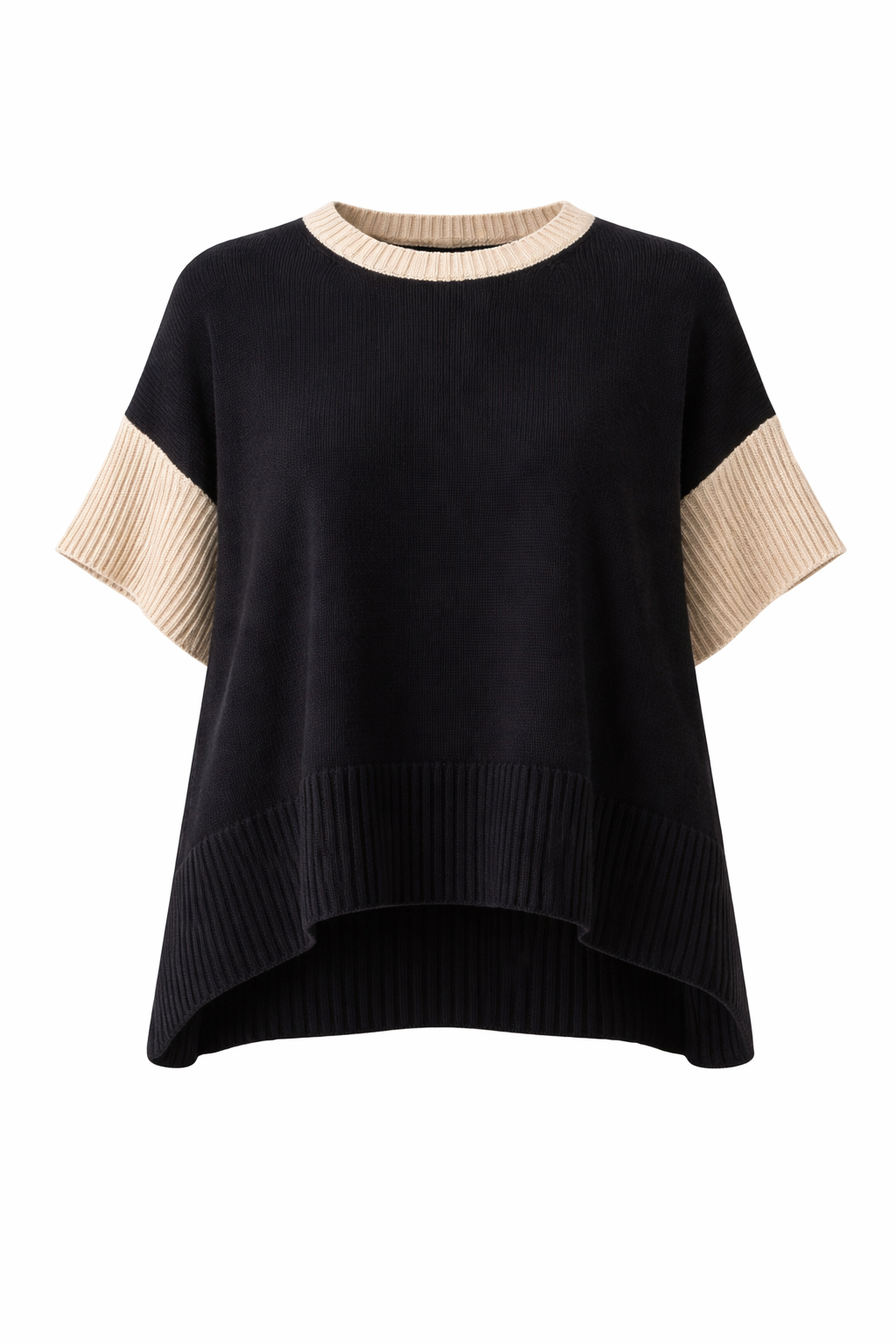 Mare Striped High/Low ECOTEC Sweater