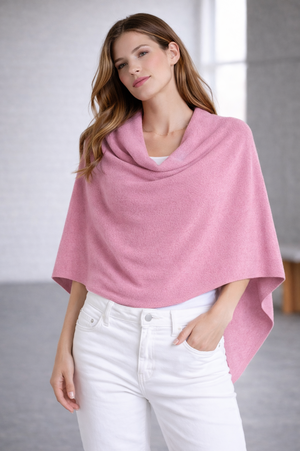 100% Italian Crafted Cashmere Ruana