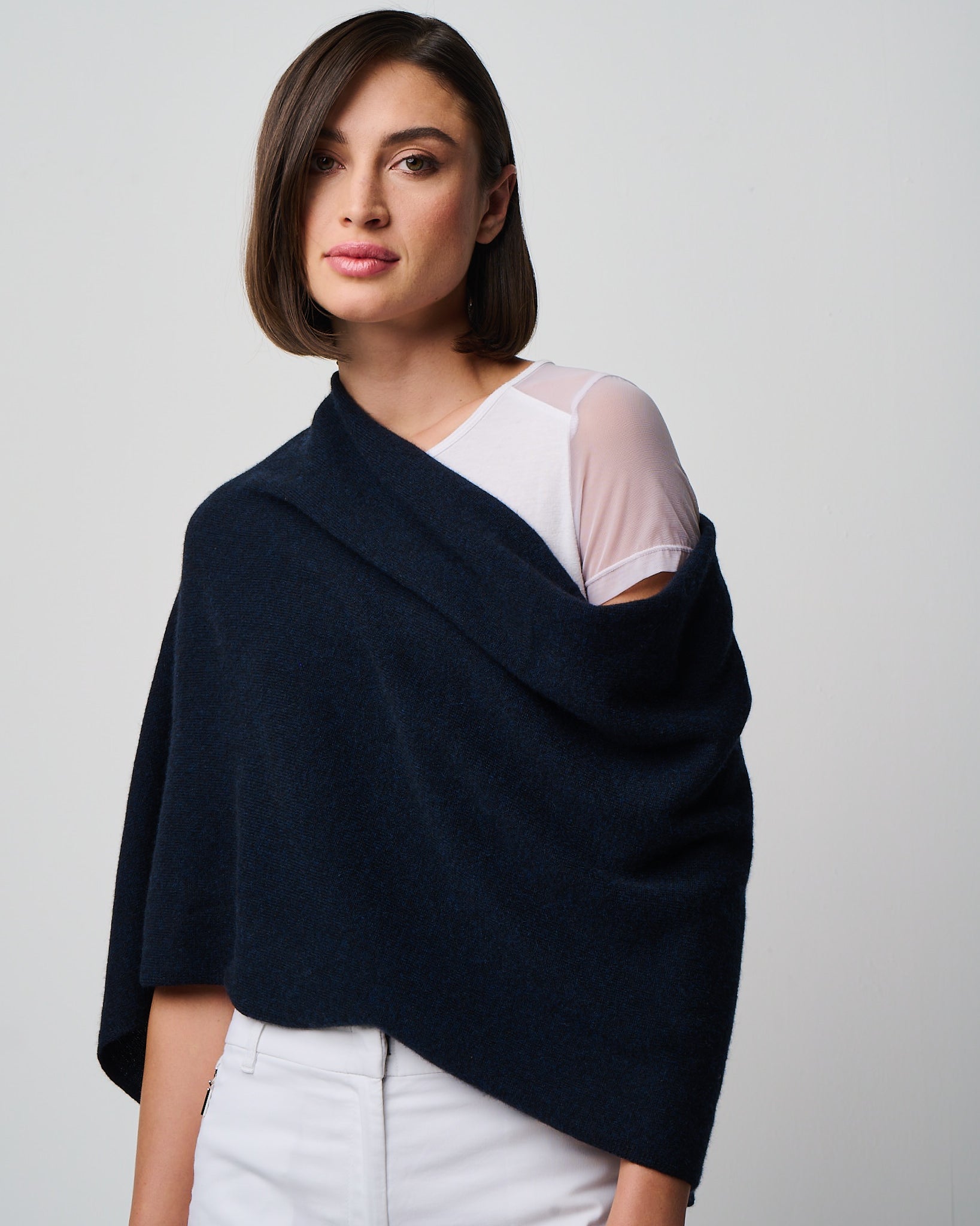 100% Italian Crafted Cashmere Ruana – Wraps By Tina