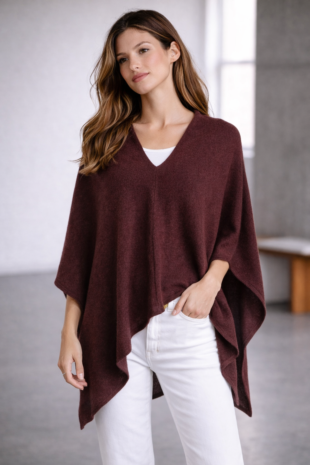 100% Italian Crafted Cashmere Ruana