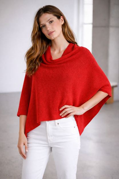100% Italian Crafted Cashmere Ruana