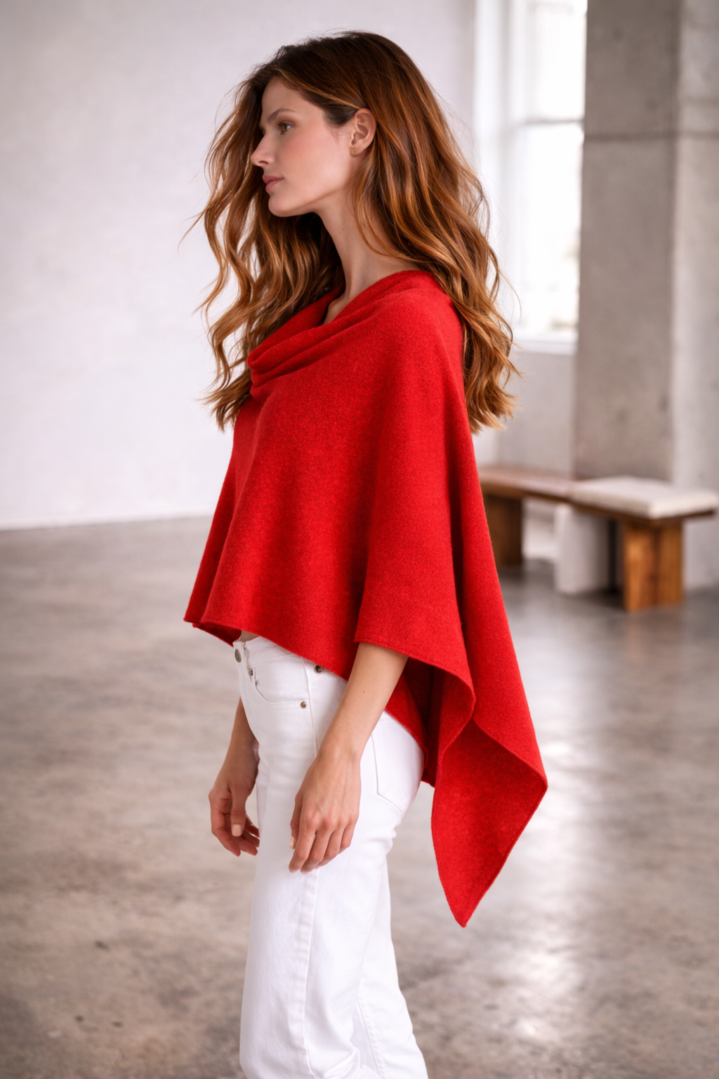 100% Italian Crafted Cashmere Ruana