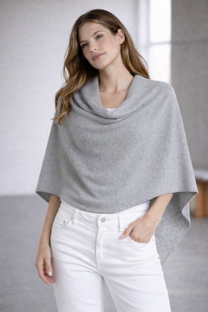 100% Italian Crafted Cashmere Ruana