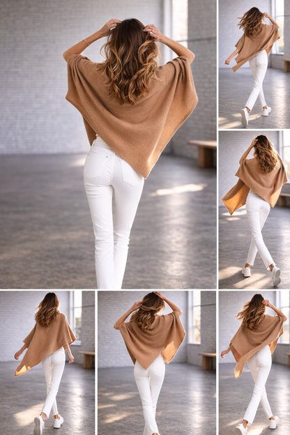 100% Italian Crafted Cashmere Ruana