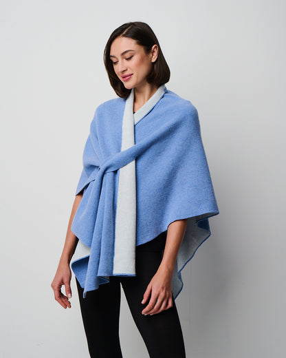 Ellen Merino/Cashmere Reversible Wrap with Loop (W303)
