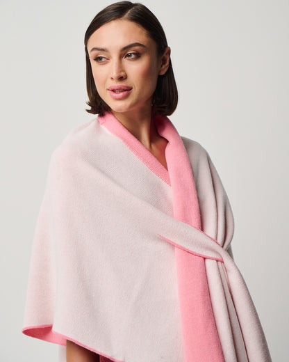 Ellen Merino/Cashmere Reversible Wrap with Loop (W303)