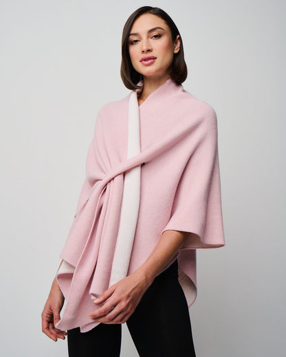 Ellen Merino/Cashmere Reversible Wrap with Loop (W303)