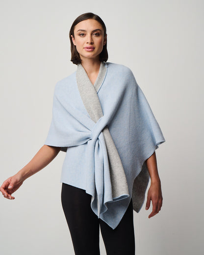 Ellen Merino/Cashmere Reversible Wrap with Loop (W303)