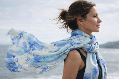 Valentina Hand Painted Premium Cashmere Wrap (W304P)