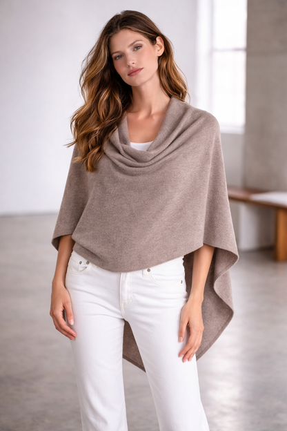 100% Italian Crafted Cashmere Ruana