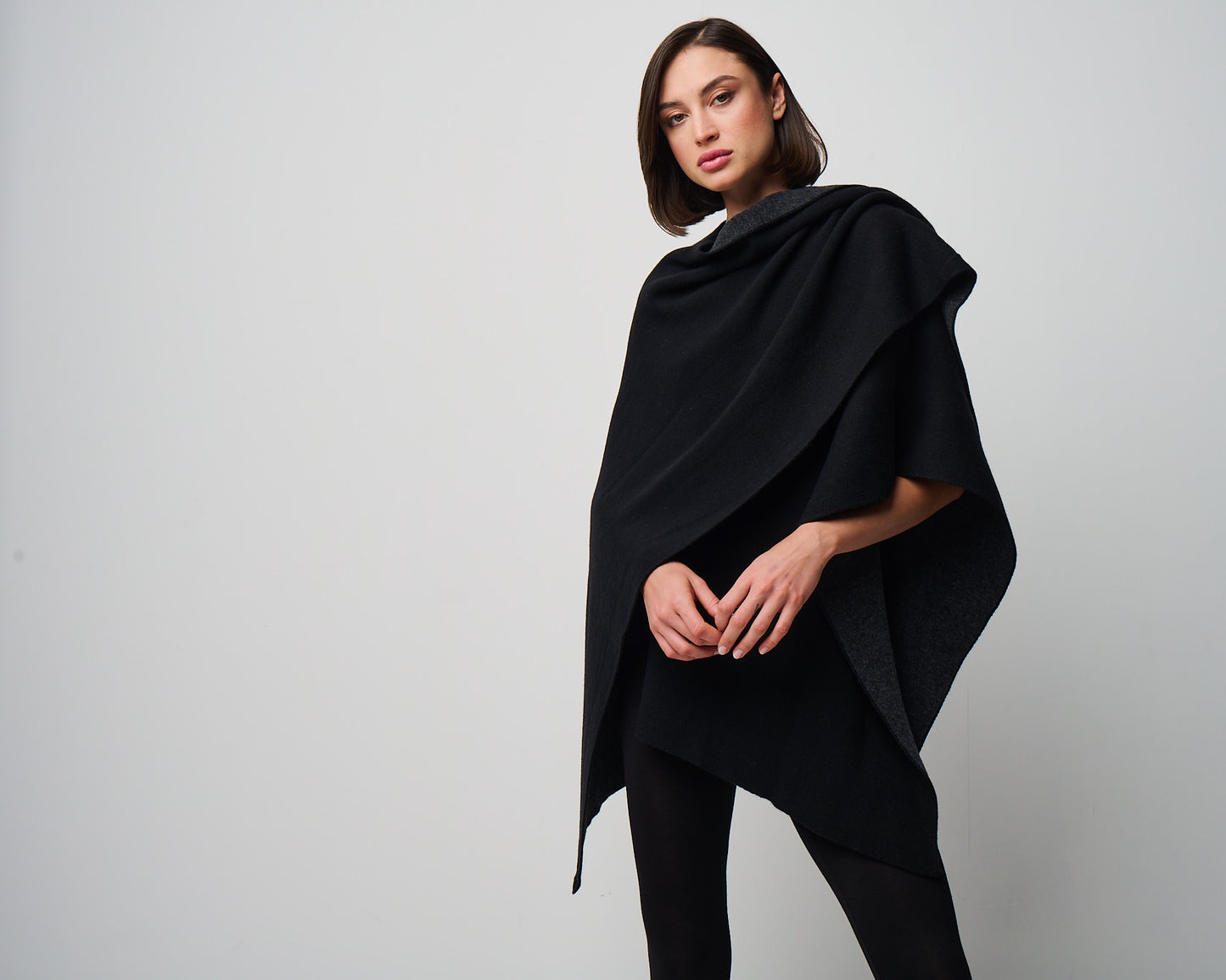 Kiersten Merino/Cashmere Reversible Wrap (W311)