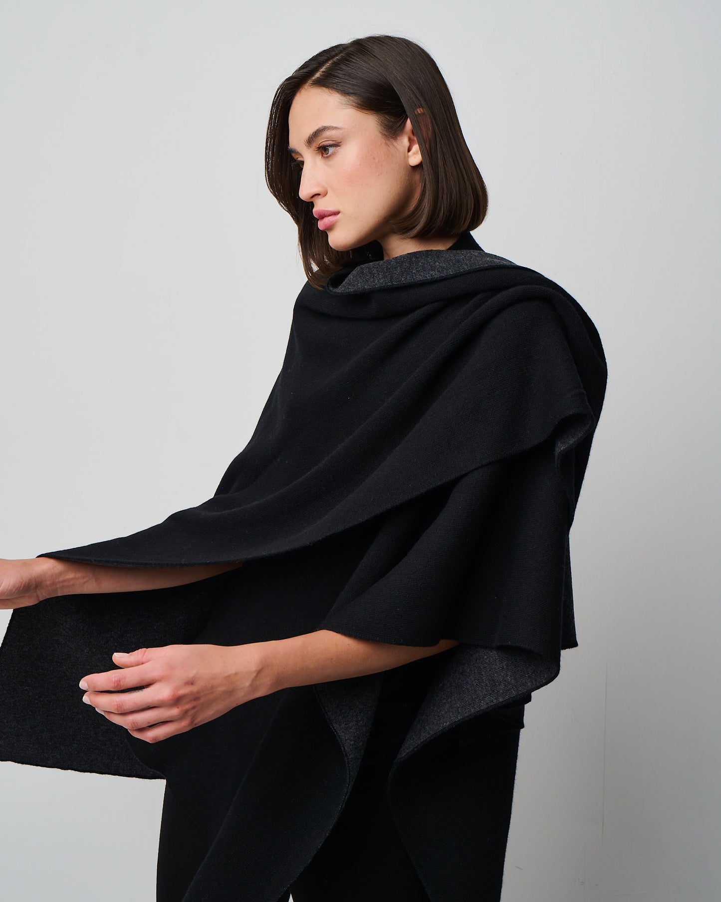 Kiersten Merino/Cashmere Reversible Wrap (W311)