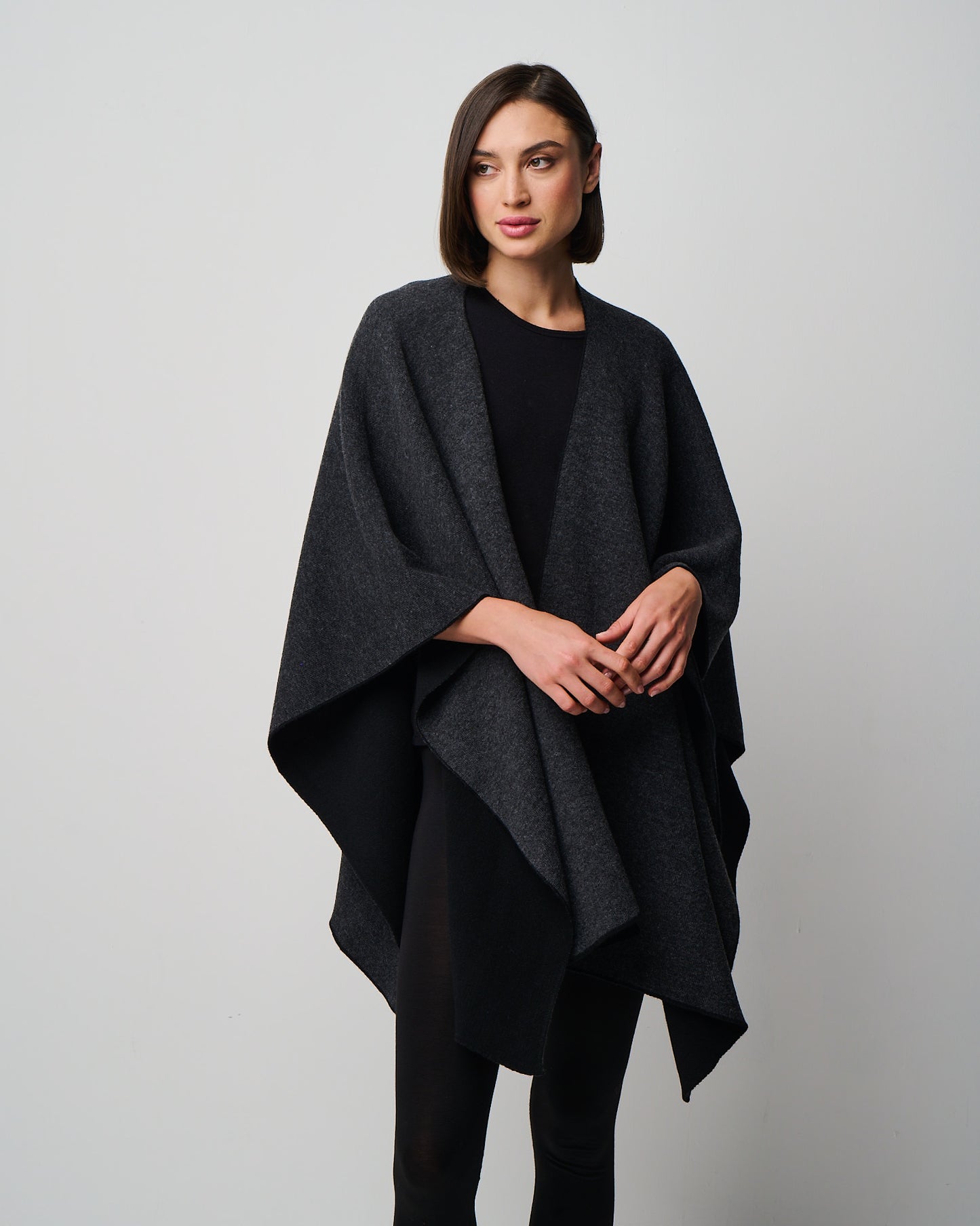 Kiersten Merino/Cashmere Reversible Wrap (W311)