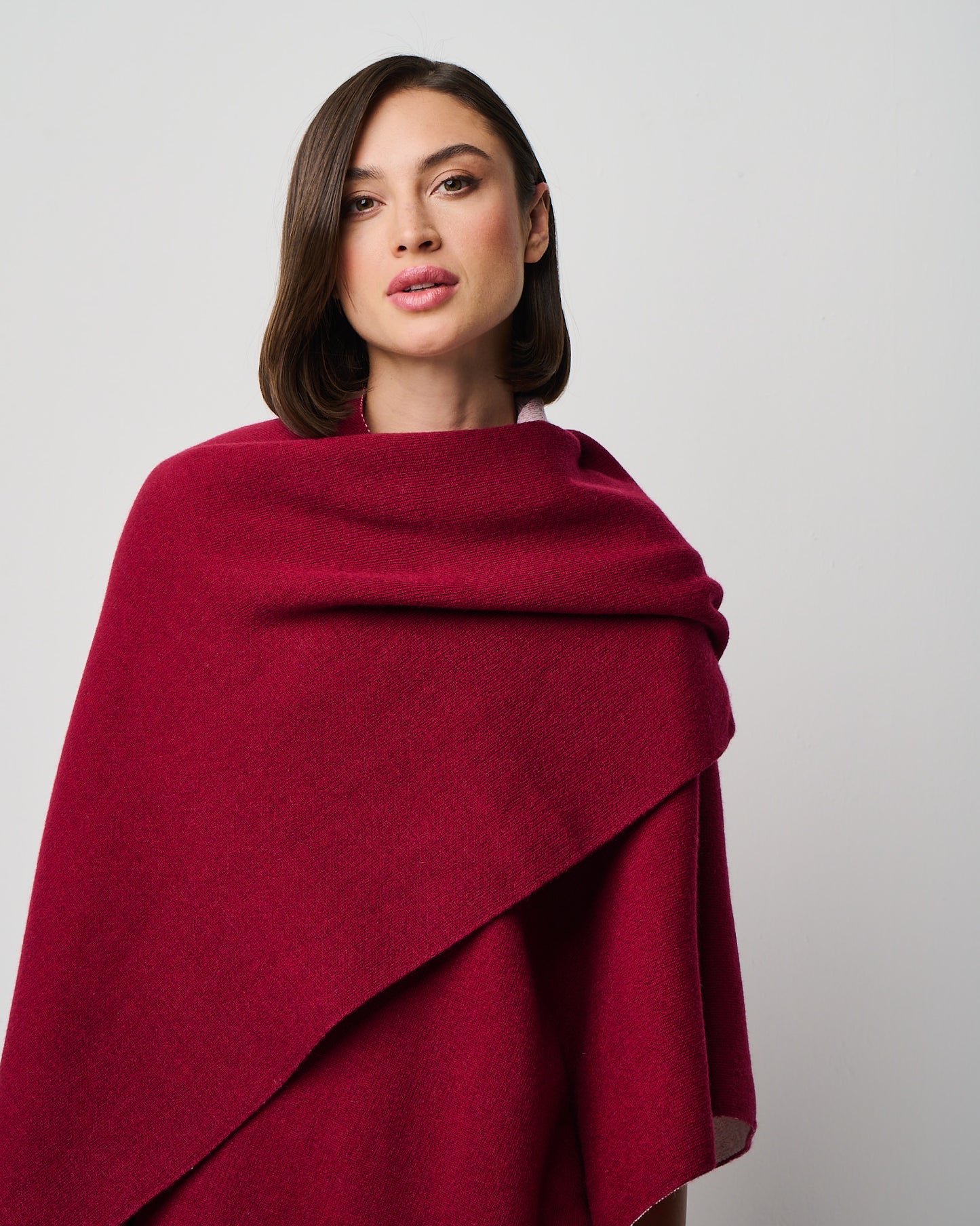 Kiersten Merino/Cashmere Reversible Wrap (W311)