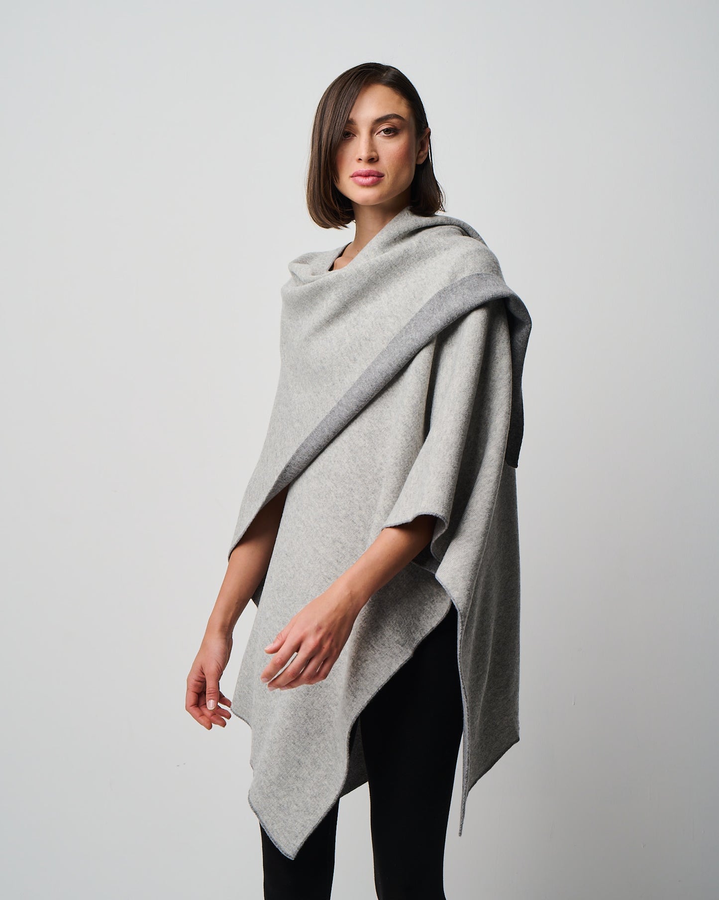 Kiersten Merino/Cashmere Reversible Wrap (W311)
