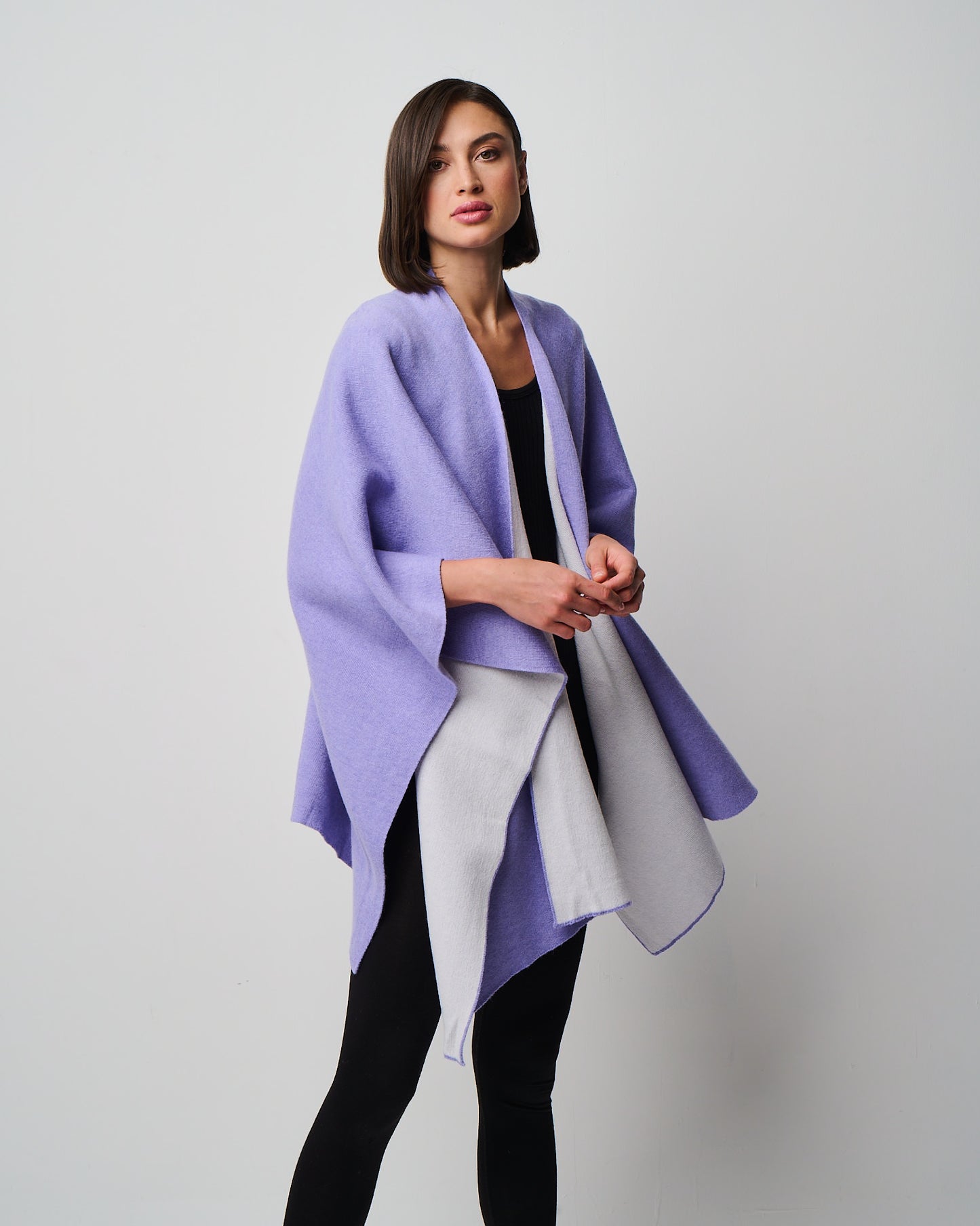 Kiersten Merino/Cashmere Reversible Wrap (W311)