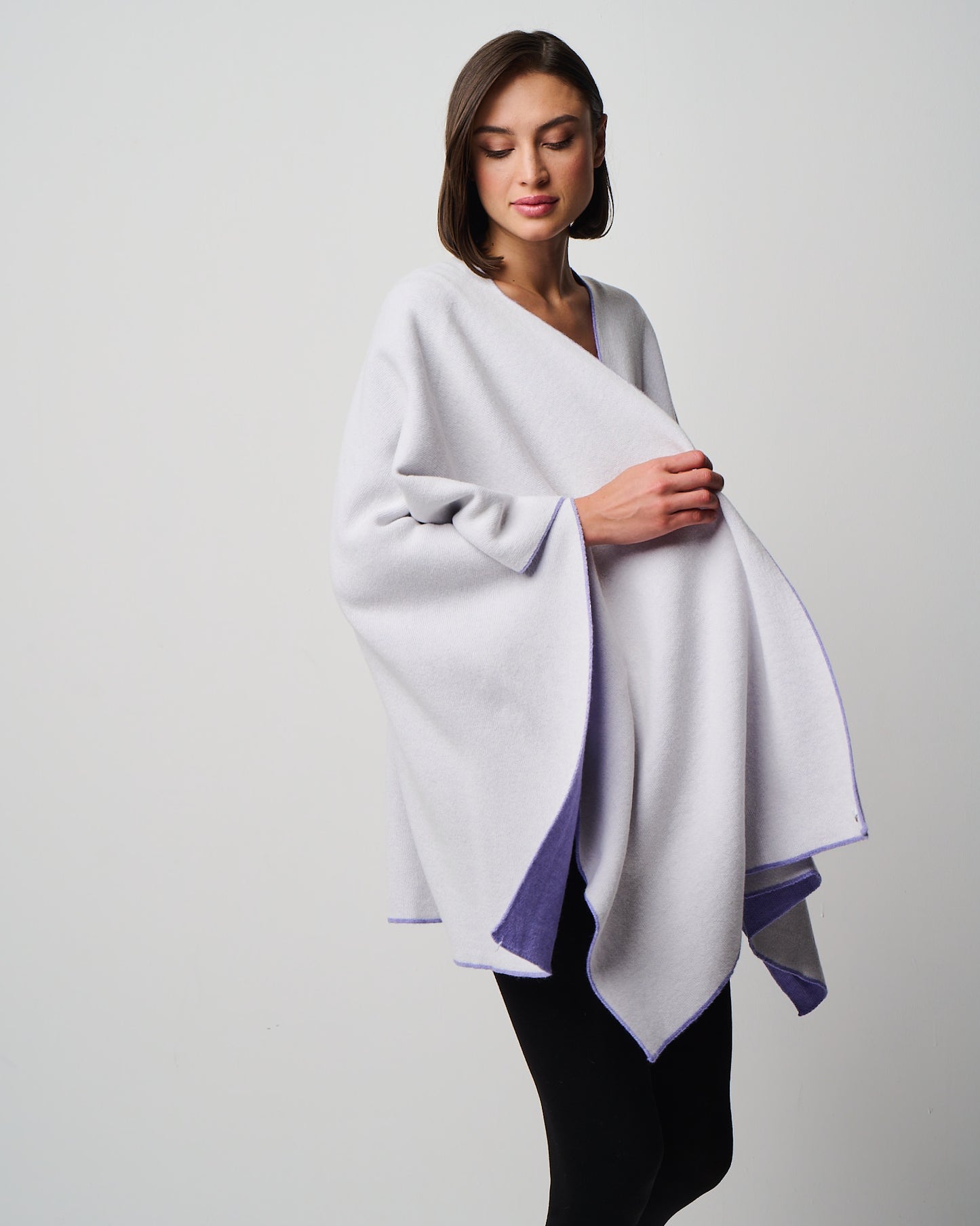 Kiersten Merino/Cashmere Reversible Wrap (W311)